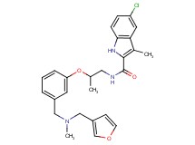 5-chloro-N-[2-(3-{[(3-furylmethyl)(methyl)amino]methyl}phenoxy)propyl]-3-methyl-1H-indole-2-carboxamide