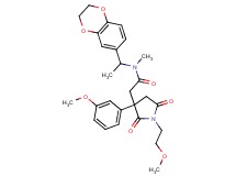 N-[1-(2,3-dihydro-1,4-benzodioxin-6-yl)ethyl]-2-[1-(2-methoxyethyl)-3-(3-methoxyphenyl)-2,5-dioxo-3-pyrrolidinyl]-N-methylacetamide