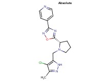 4-(5-{(2S)-1-[(4-chloro-3-methyl-1H-pyrazol-5-yl)methyl]pyrrolidin-2-yl}-1,2,4-oxadiazol-3-yl)pyridine