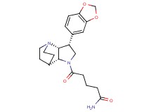 5-[(3R*,3aR*,7aR*)-3-(1,3-benzodioxol-5-yl)hexahydro-4,7-ethanopyrrolo[3,2-b]pyridin-1(2H)-yl]-5-oxopentanamide