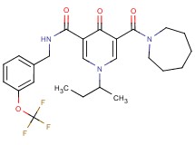 5-(1-azepanylcarbonyl)-1-sec-butyl-4-oxo-N-[3-(trifluoromethoxy)benzyl]-1,4-dihydro-3-pyridinecarboxamide