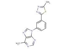 6-methyl-9-[3-(5-methyl-1,3,4-thiadiazol-2-yl)phenyl]-9H-purine