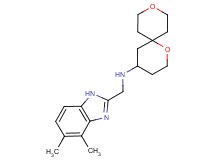 N-[(4,5-dimethyl-1H-benzimidazol-2-yl)methyl]-1,9-dioxaspiro[5.5]undecan-4-amine