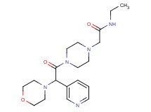 N-ethyl-2-{4-[4-morpholinyl(3-pyridinyl)acetyl]-1-piperazinyl}acetamide