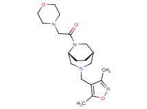 (1S*,5R*)-3-[(3,5-dimethyl-4-isoxazolyl)methyl]-6-(4-morpholinylacetyl)-3,6-diazabicyclo[3.2.2]nonane