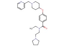 N-ethyl-4-{[1-(2-pyridinylmethyl)-4-piperidinyl]oxy}-N-[2-(1-pyrrolidinyl)ethyl]benzamide