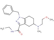 1-benzyl-N-ethyl-5-[(2-methoxyethyl)(methyl)amino]-4,5,6,7-tetrahydro-1H-indazole-3-carboxamide