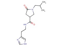 N-[2-(1H-imidazol-4-yl)ethyl]-1-isobutyl-5-oxopyrrolidine-3-carboxamide