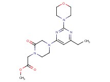 methyl [4-(6-ethyl-2-morpholin-4-ylpyrimidin-4-yl)-2-oxopiperazin-1-yl]acetate