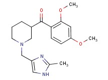 (2,4-dimethoxyphenyl){1-[(2-methyl-1H-imidazol-4-yl)methyl]-3-piperidinyl}methanone