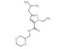 N-(1,4-dioxan-2-ylmethyl)-1-ethyl-3-isobutyl-1H-pyrazole-5-carboxamide