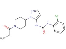N-(2-chlorophenyl)-N'-[1-(1-propionylpiperidin-4-yl)-1H-pyrazol-5-yl]urea