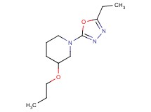 1-(5-ethyl-1,3,4-oxadiazol-2-yl)-3-propoxypiperidine