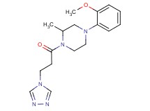 4-(2-methoxyphenyl)-2-methyl-1-[3-(4H-1,2,4-triazol-4-yl)propanoyl]piperazine