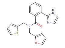 N-(2-furylmethyl)-2-(1H-imidazol-2-yl)-N-(2-thienylmethyl)benzamide trifluoroacetate