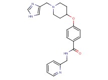 4-{[1-(1H-imidazol-4-ylmethyl)-4-piperidinyl]oxy}-N-(2-pyridinylmethyl)benzamide