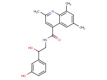 N-[2-hydroxy-2-(3-hydroxyphenyl)ethyl]-2,6,8-trimethyl-4-quinolinecarboxamide