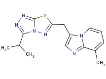 3-[(3-isopropyl[1,2,4]triazolo[3,4-b][1,3,4]thiadiazol-6-yl)methyl]-8-methylimidazo[1,2-a]pyridine