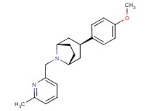 (3-endo)-3-(4-methoxyphenyl)-8-[(6-methyl-2-pyridinyl)methyl]-8-azabicyclo[3.2.1]octane