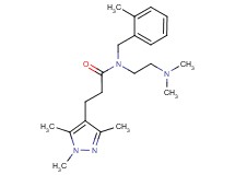 N-[2-(dimethylamino)ethyl]-N-(2-methylbenzyl)-3-(1,3,5-trimethyl-1H-pyrazol-4-yl)propanamide