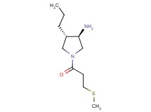 (3R*,4S*)-1-[3-(methylthio)propanoyl]-4-propyl-3-pyrrolidinamine