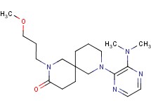 8-[3-(dimethylamino)-2-pyrazinyl]-2-(3-methoxypropyl)-2,8-diazaspiro[5.5]undecan-3-one