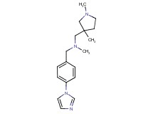 1-(1,3-dimethylpyrrolidin-3-yl)-N-[4-(1H-imidazol-1-yl)benzyl]-N-methylmethanamine