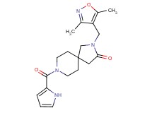 2-[(3,5-dimethyl-4-isoxazolyl)methyl]-8-(1H-pyrrol-2-ylcarbonyl)-2,8-diazaspiro[4.5]decan-3-one