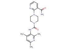 4-[3-(aminocarbonyl)pyridin-2-yl]-N-(2,4,6-trimethylpyridin-3-yl)piperazine-1-carboxamide