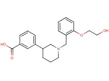 3-{1-[2-(2-hydroxyethoxy)benzyl]piperidin-3-yl}benzoic acid