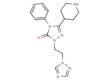 4-phenyl-5-(4-piperidinyl)-2-[2-(1H-1,2,4-triazol-1-yl)ethyl]-2,4-dihydro-3H-1,2,4-triazol-3-one hydrochloride