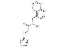 N-methyl-N-(5-quinolinylmethyl)-3-(3-thienyl)propanamide