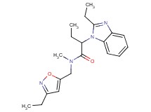 2-(2-ethyl-1H-benzimidazol-1-yl)-N-[(3-ethyl-5-isoxazolyl)methyl]-N-methylbutanamide