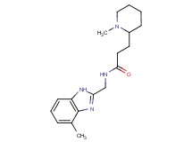 N-[(4-methyl-1H-benzimidazol-2-yl)methyl]-3-(1-methyl-2-piperidinyl)propanamide
