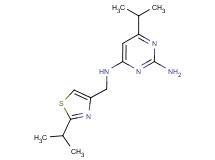 6-isopropyl-N~4~-[(2-isopropyl-1,3-thiazol-4-yl)methyl]pyrimidine-2,4-diamine