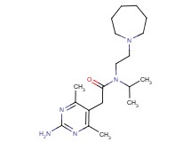 2-(2-amino-4,6-dimethylpyrimidin-5-yl)-N-(2-azepan-1-ylethyl)-N-isopropylacetamide