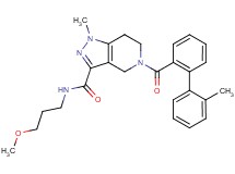 N-(3-methoxypropyl)-1-methyl-5-[(2'-methyl-2-biphenylyl)carbonyl]-4,5,6,7-tetrahydro-1H-pyrazolo[4,3-c]pyridine-3-carboxamide