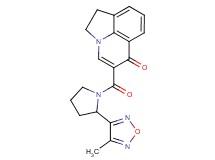 5-{[2-(4-methyl-1,2,5-oxadiazol-3-yl)pyrrolidin-1-yl]carbonyl}-1,2-dihydro-6H-pyrrolo[3,2,1-ij]quinolin-6-one