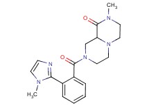 2-methyl-8-[2-(1-methyl-1H-imidazol-2-yl)benzoyl]hexahydro-2H-pyrazino[1,2-a]pyrazin-1(6H)-one