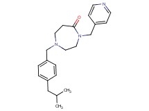 1-(4-isobutylbenzyl)-4-(4-pyridinylmethyl)-1,4-diazepan-5-one