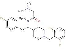 N~1~-[1-[1-(2,6-difluorobenzyl)-4-piperidinyl]-2-(4-fluorophenyl)ethyl]-N~1~,N~2~,N~2~-trimethylglycinamide