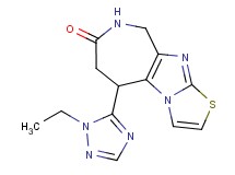 5-(1-ethyl-1H-1,2,4-triazol-5-yl)-5,6,8,9-tetrahydro-7H-[1,3]thiazolo[3',2':1,2]imidazo[4,5-c]azepin-7-one