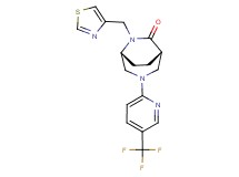 (1S*,5R*)-6-(1,3-thiazol-4-ylmethyl)-3-[5-(trifluoromethyl)pyridin-2-yl]-3,6-diazabicyclo[3.2.2]nonan-7-one