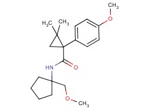 N-[1-(methoxymethyl)cyclopentyl]-1-(4-methoxyphenyl)-2,2-dimethylcyclopropanecarboxamide