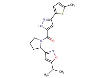 5-isopropyl-3-(1-{[3-(5-methyl-2-thienyl)-1H-pyrazol-5-yl]carbonyl}-2-pyrrolidinyl)isoxazole