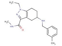 1-ethyl-N-methyl-5-[(3-methylbenzyl)amino]-4,5,6,7-tetrahydro-1H-indazole-3-carboxamide