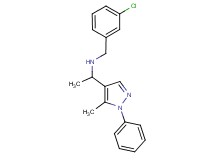 (3-chlorobenzyl)[1-(5-methyl-1-phenyl-1H-pyrazol-4-yl)ethyl]amine