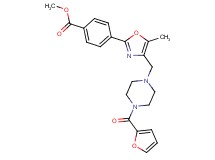 methyl 4-(4-{[4-(2-furoyl)-1-piperazinyl]methyl}-5-methyl-1,3-oxazol-2-yl)benzoate