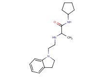 N-cyclopentyl-2-{[2-(2,3-dihydro-1H-indol-1-yl)ethyl]amino}propanamide