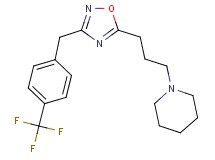 1-(3-{3-[4-(trifluoromethyl)benzyl]-1,2,4-oxadiazol-5-yl}propyl)piperidine trifluoroacetate